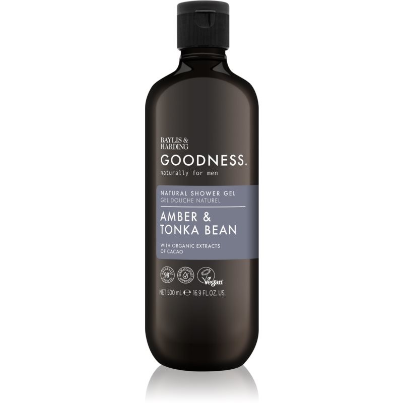 Baylis & Harding Goodness Amber & Tonka Bean sprchový gél pre mužov 500 ml