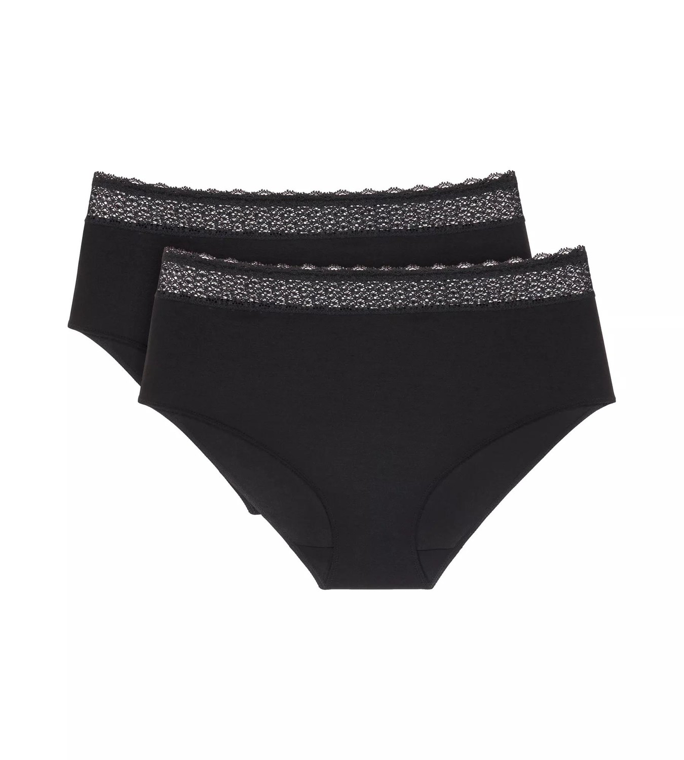 Dámske nohavičky Feel of Modal Midi 2P - BLACK - čierne 0004 - TRIUMPH BLACK L