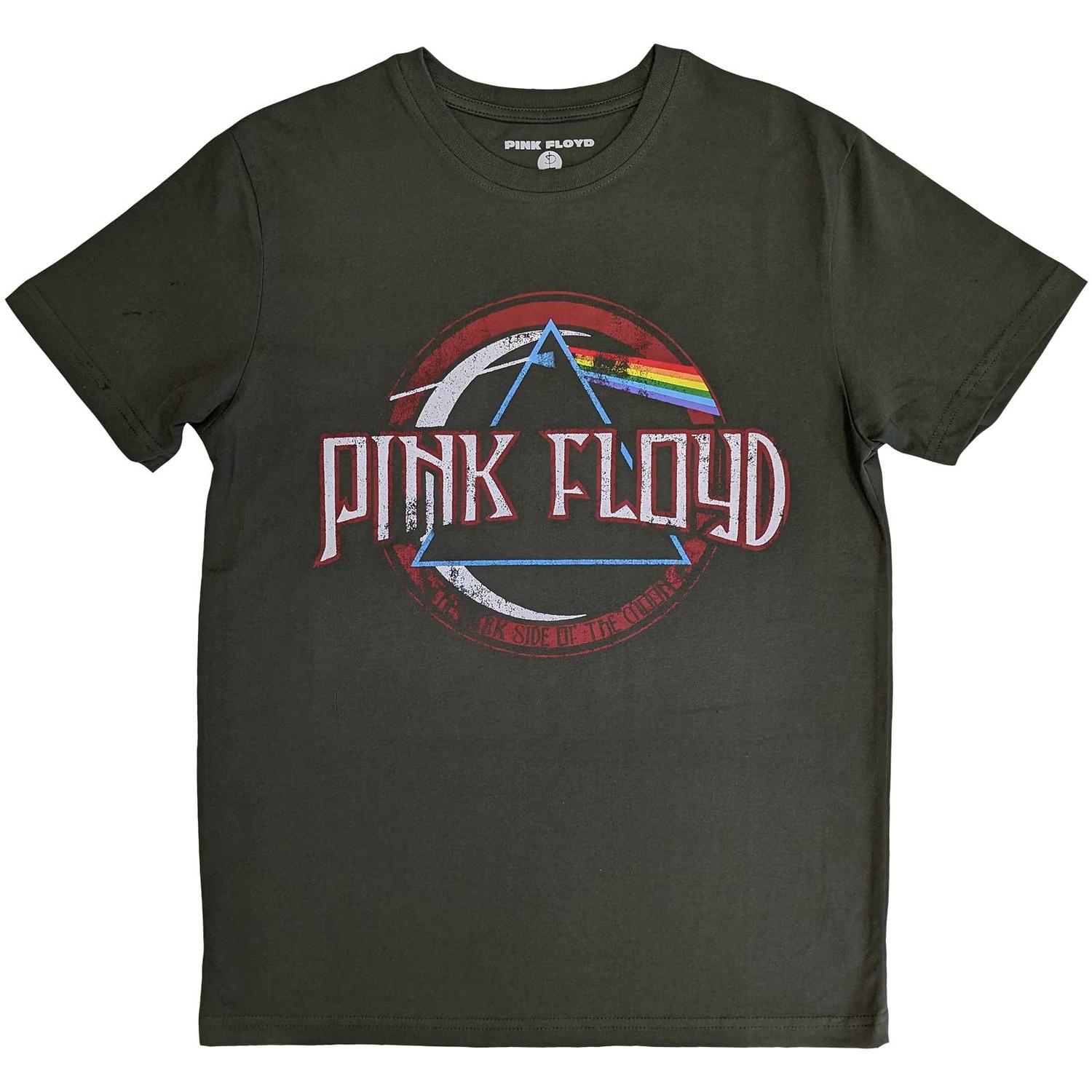 Pink Floyd tričko Vintage Dark Side of the Moon Seal Zelená S