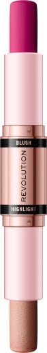 Revolution Tvárenka a rozjasňovač 2v1 (Blush & Highlight Stick) 8,6 g Champagne Shine