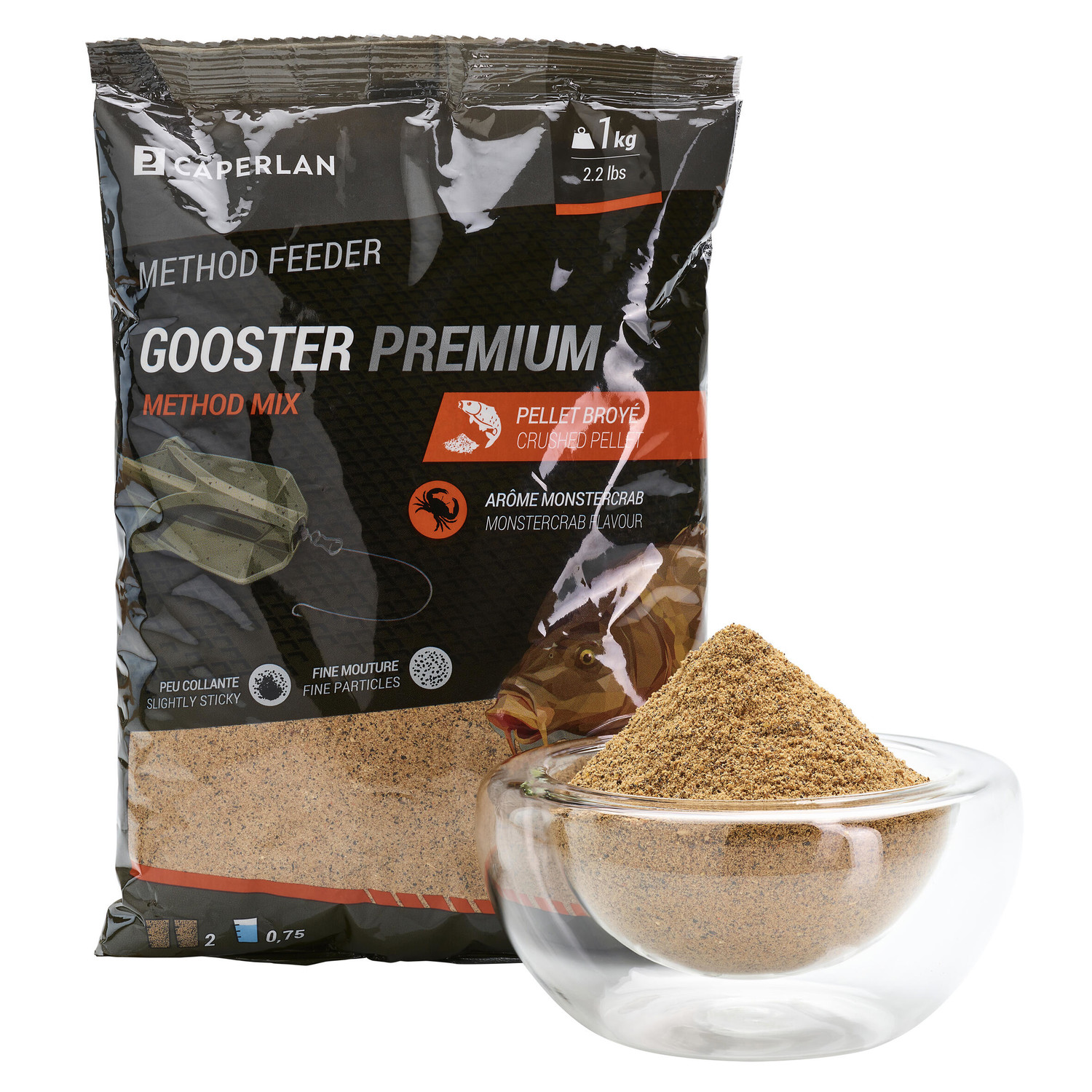 Krmivo Gooster Premium Method Mix monstercrab 1 kg