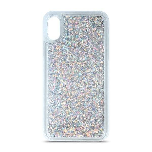 IZMAEL Huawei Y5P Puzdro presýpacie trblietky  KP26752 strieborná