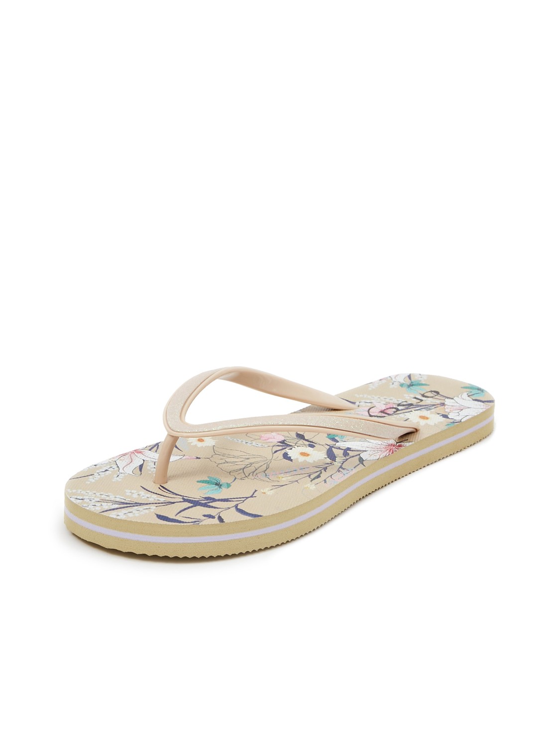Orsay Beige Women Patterned Flip Flops - Women