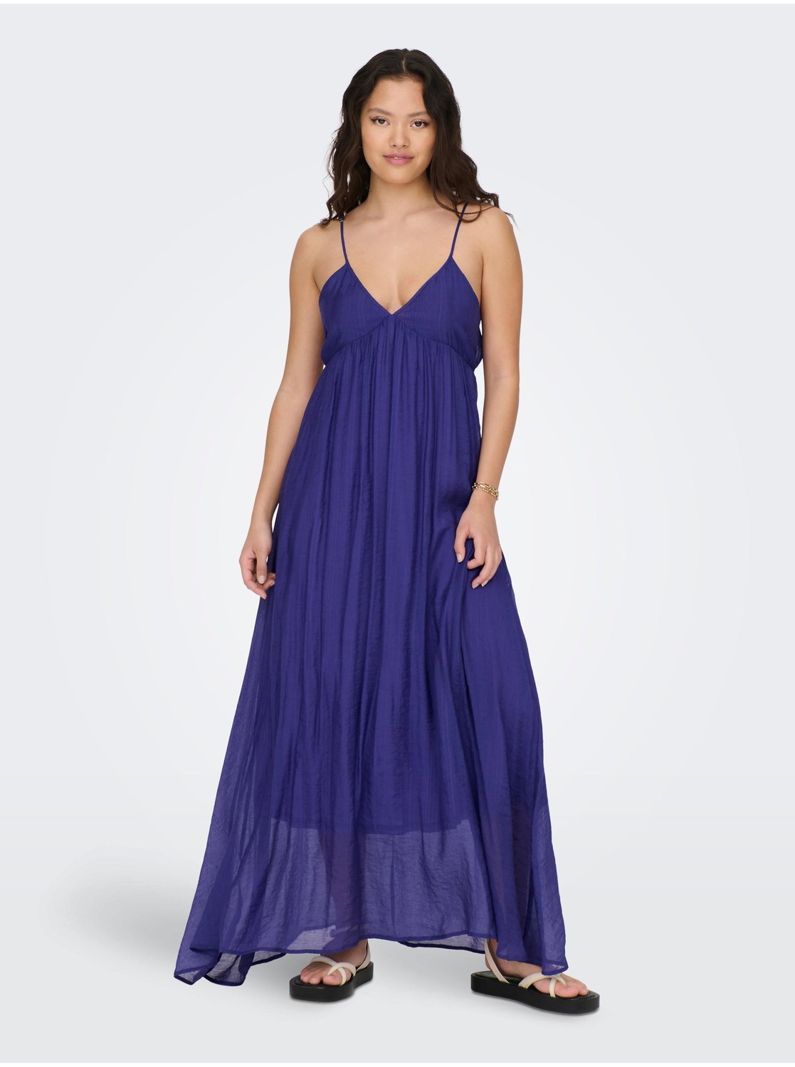 Blue Women's Satin Maxi-dresses ONLY Phoenix - Women