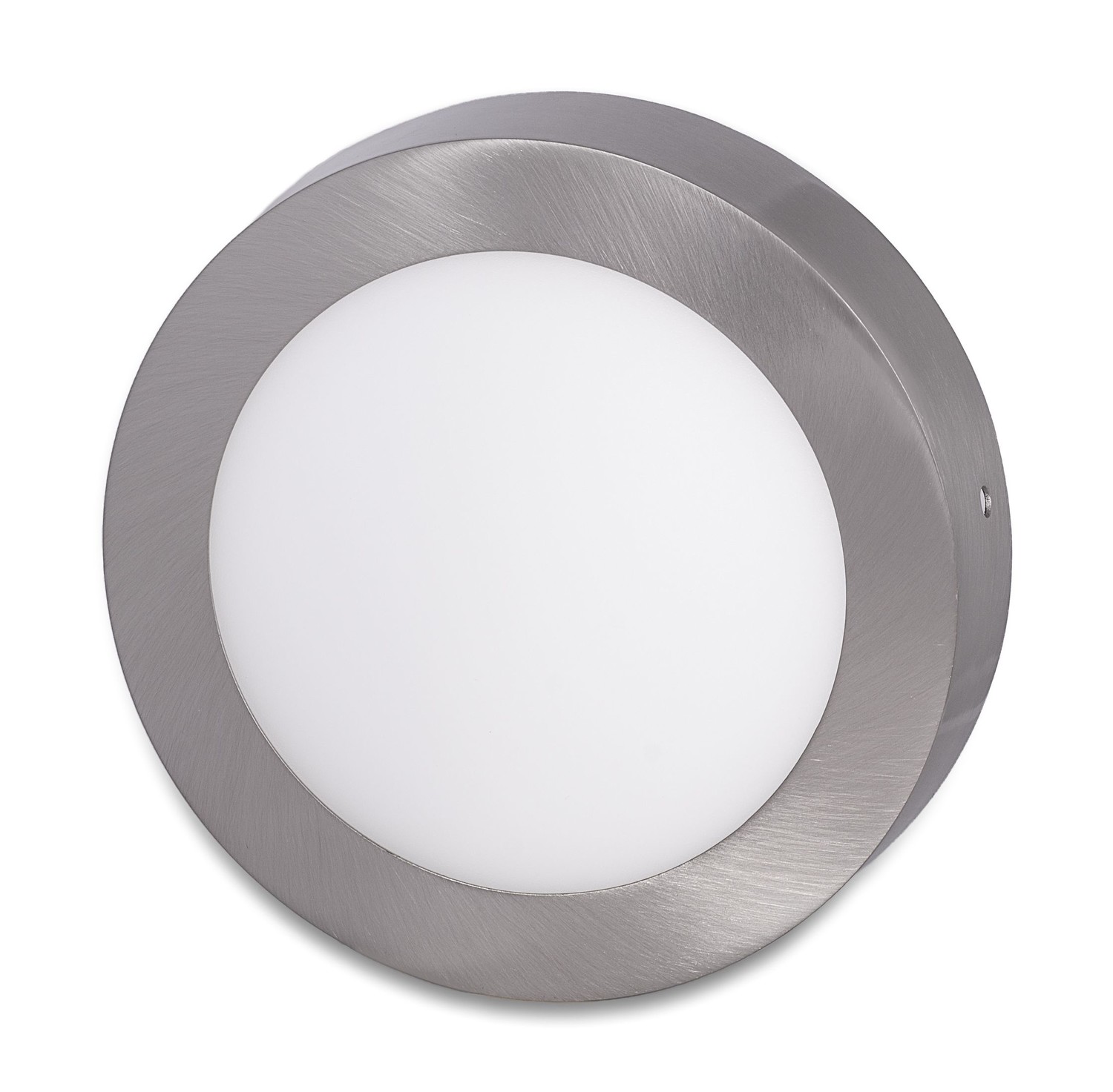 LED Solution Strieborný prisadený LED panel guľatý 175mm 12W Teplá biela - POSLEDNÝ KUS VYP226