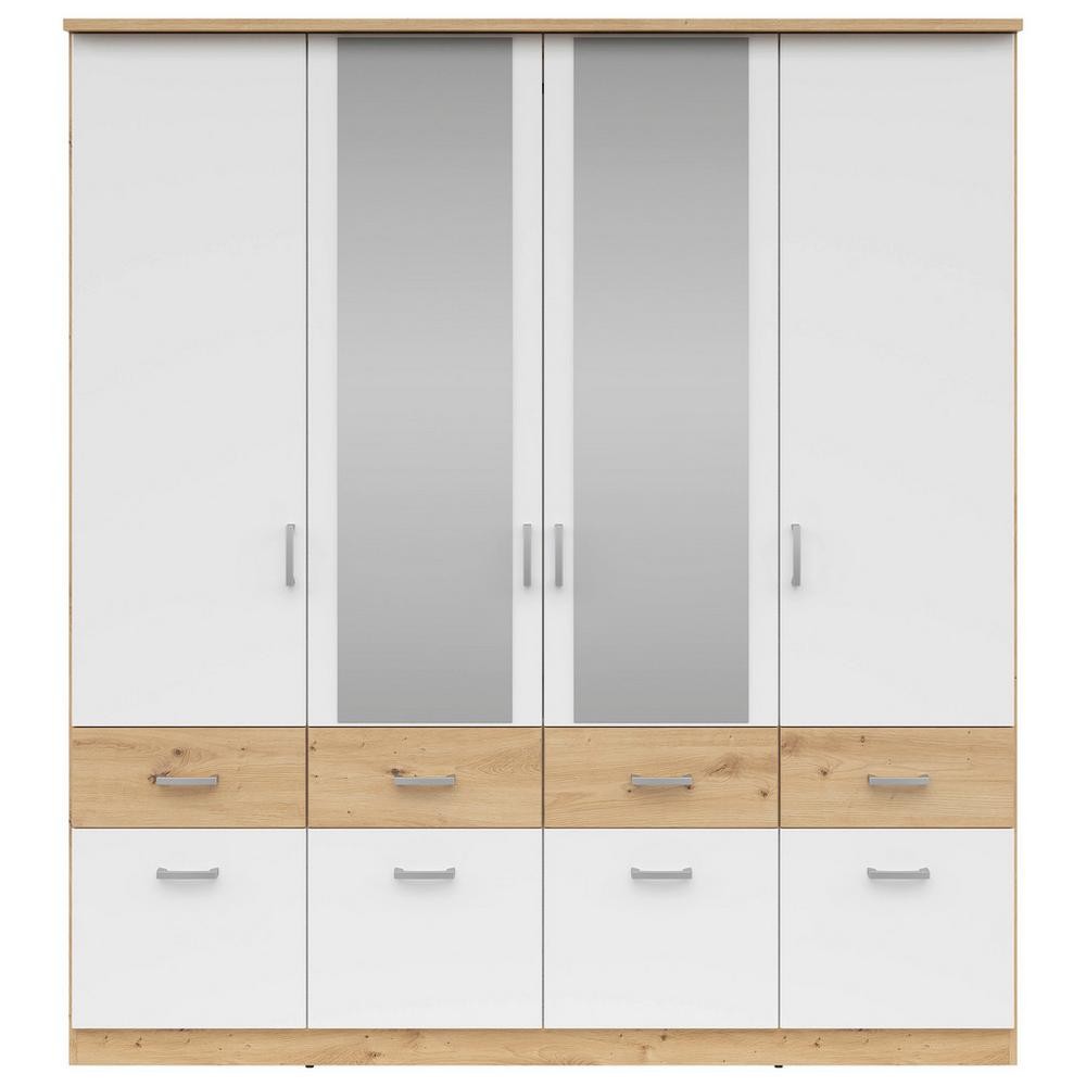 Skriňa Brando 181cm Dekor Dub Artisan/biela Matná