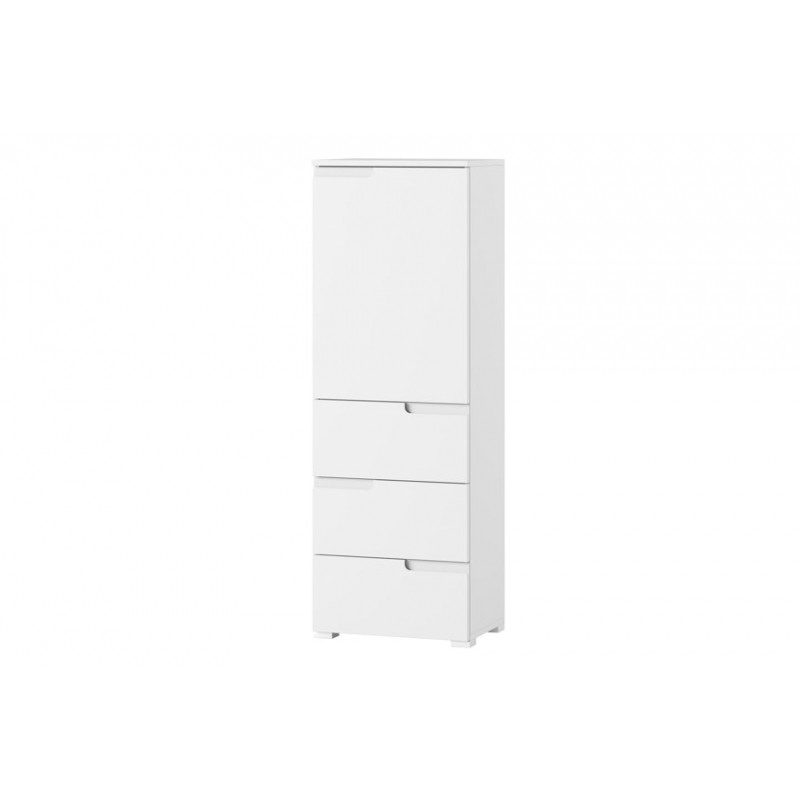 Regál SELENE 11 145 cm bílý lesk/mat