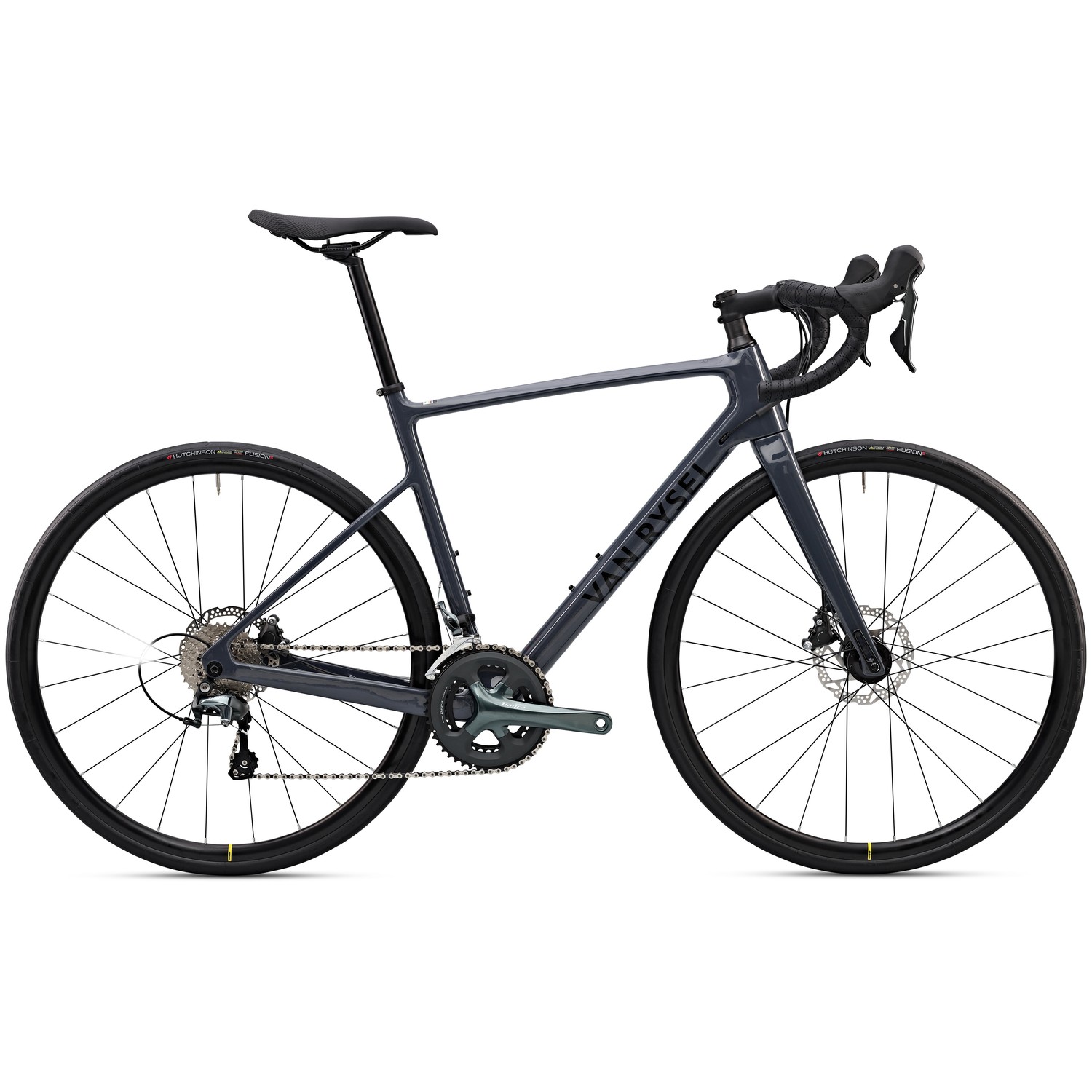 Pánsky cestný bicykel NCR CF Tiagra karbónový sivý