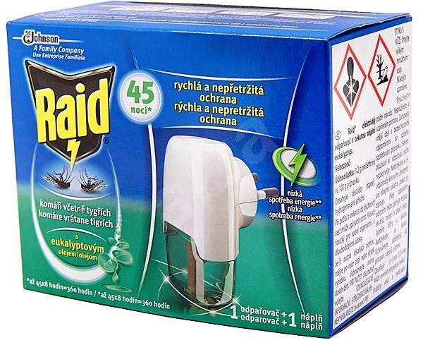 Raid Eukalyptus elektrický odparovač s tekutou náplňou 27ml