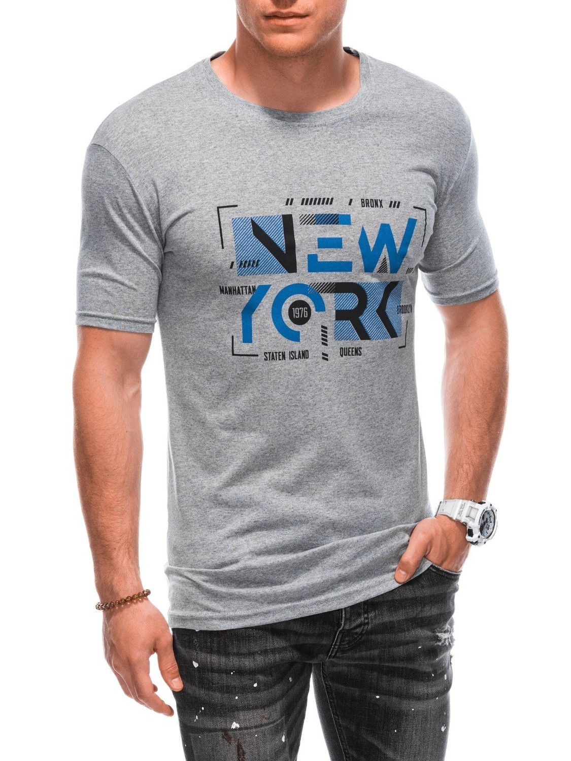 Edoti Men's printed t-shirt