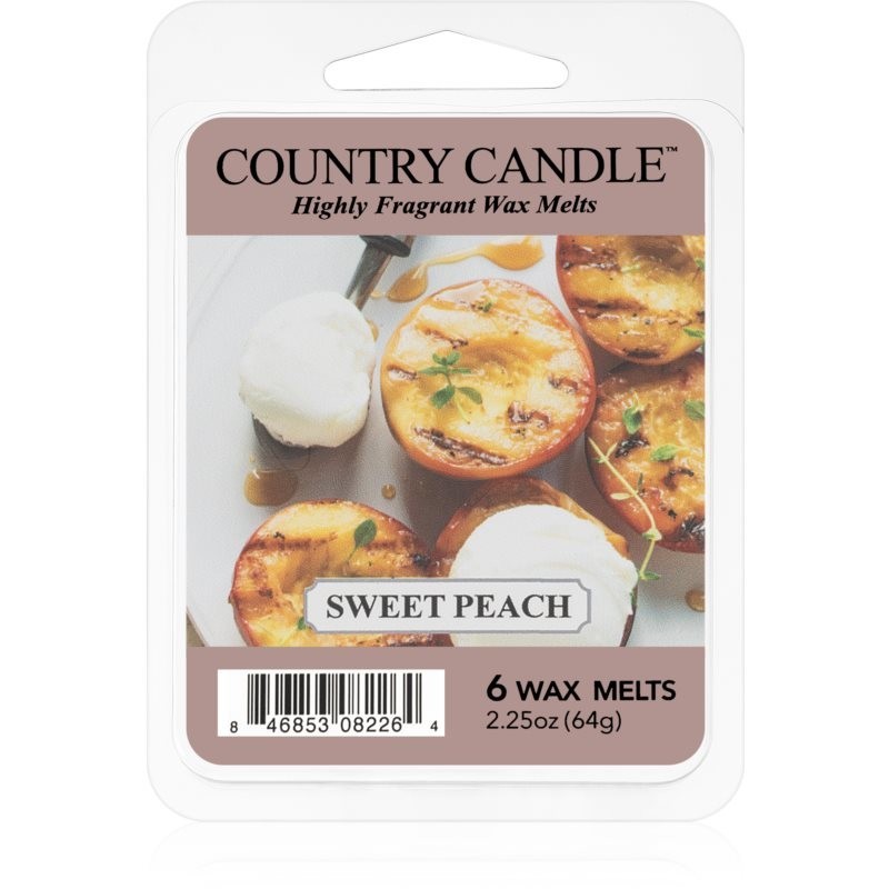 Country Candle Sweet Peach vosk do aromalampy 64 g