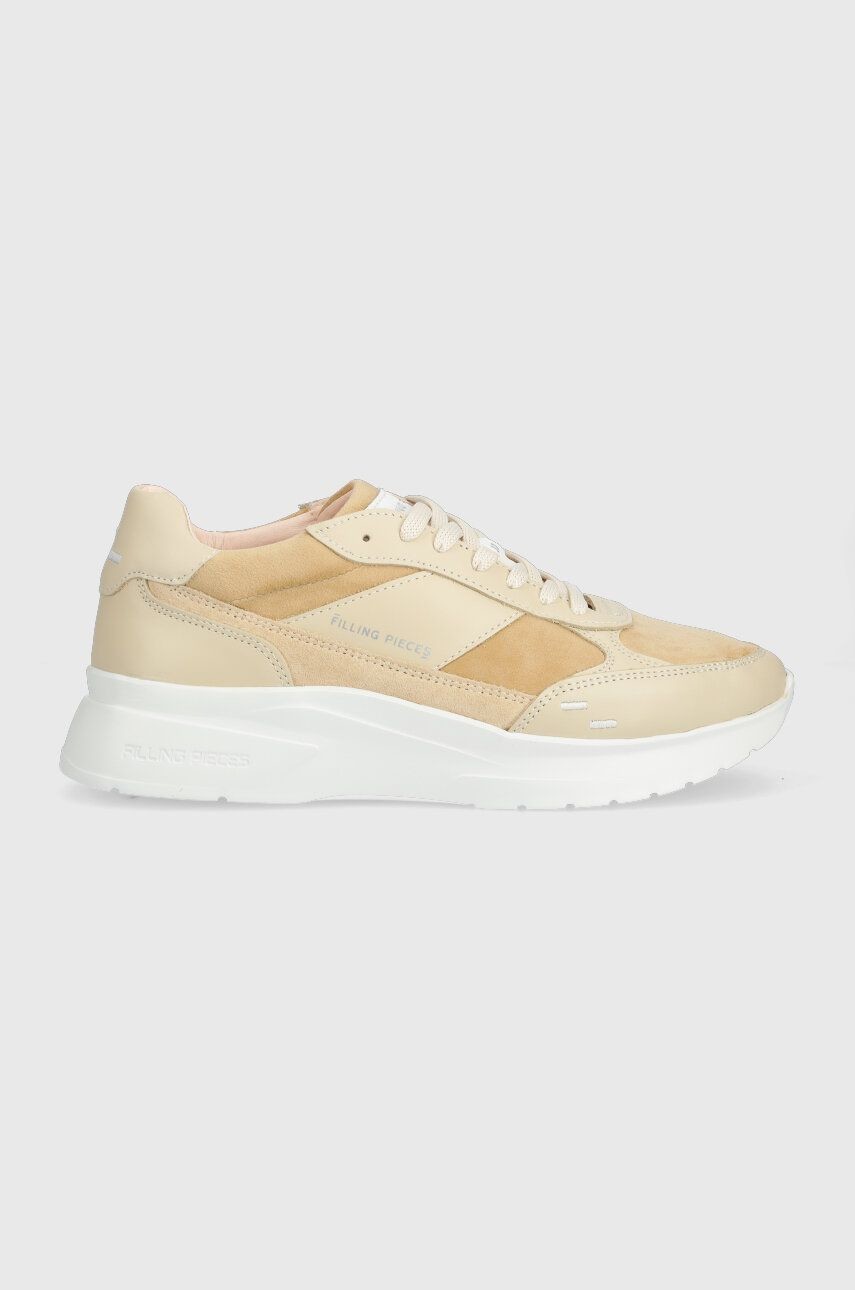 Semišové tenisky Filling Pieces Jet Runner béžová farba, 17127361919