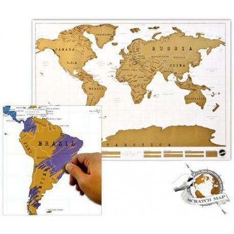 Stieracia mapa sveta - 88 x 52,5 cm
