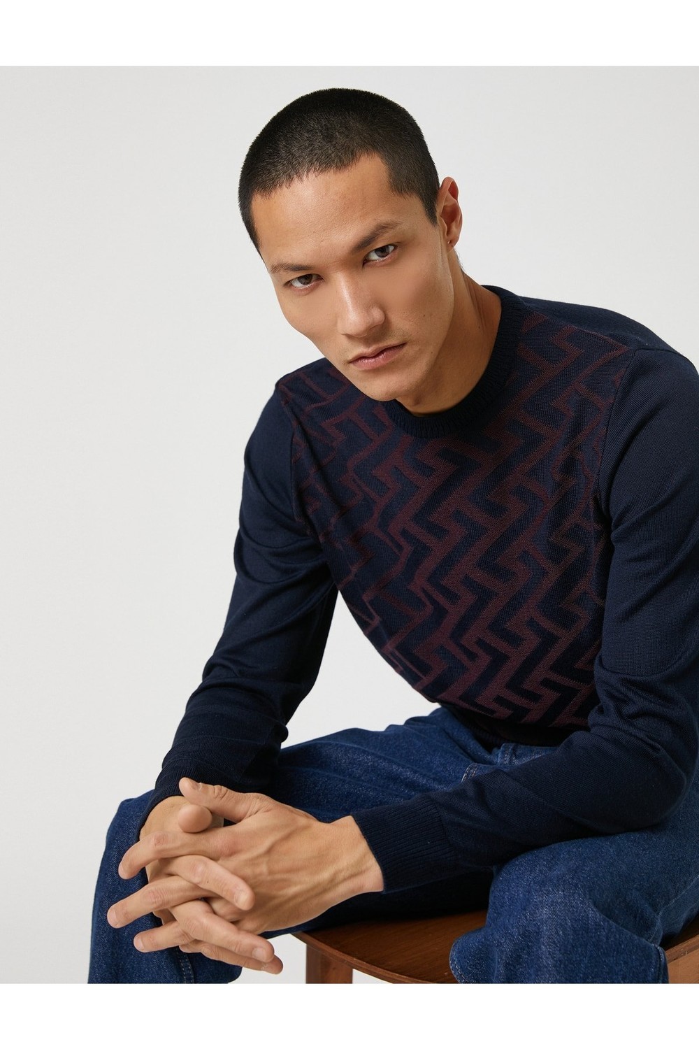 Koton Sweater - Dark blue - Regular fit