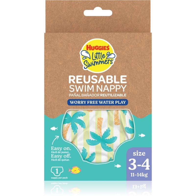Huggies Little Swimmers Reusable 3/4 prateľné plienkové plavky 11-14 kg 1 kg