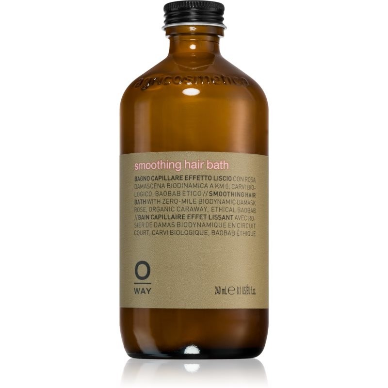 Oway Smooth+ Hair Bath uhladzujúca starostlivosť pre suché a nepoddajné vlasy 240 ml