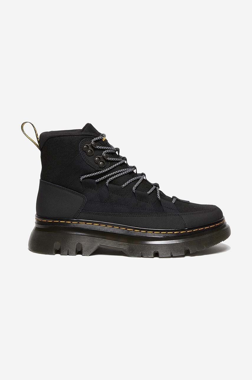 Členkové topánky Dr. Martens Boury dámske, čierna farba, na plochom podpätku, 27831001