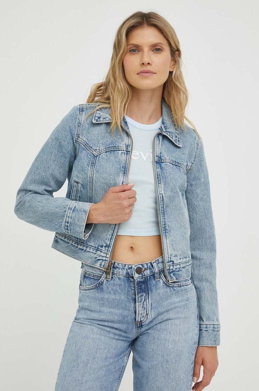 Rifľová bunda Levi's dámska, prechodná