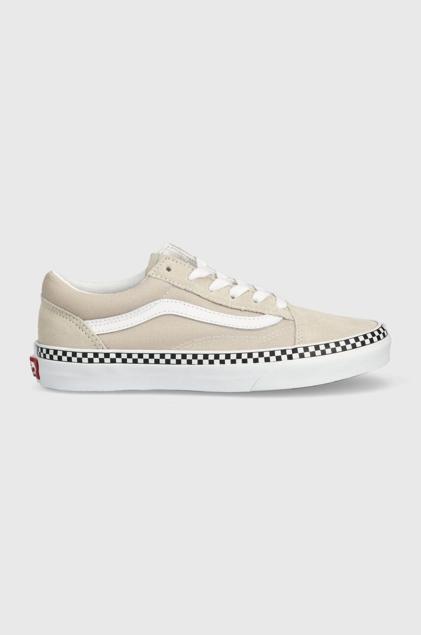 Detské tenisky Vans JN Old Skool béžová farba