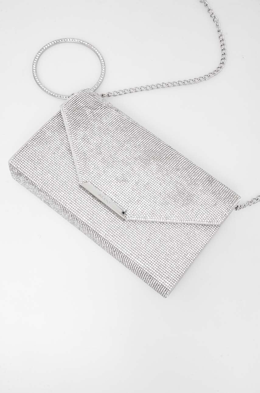 Listová kabelka Aldo WELTER strieborná farba, WELTER.042