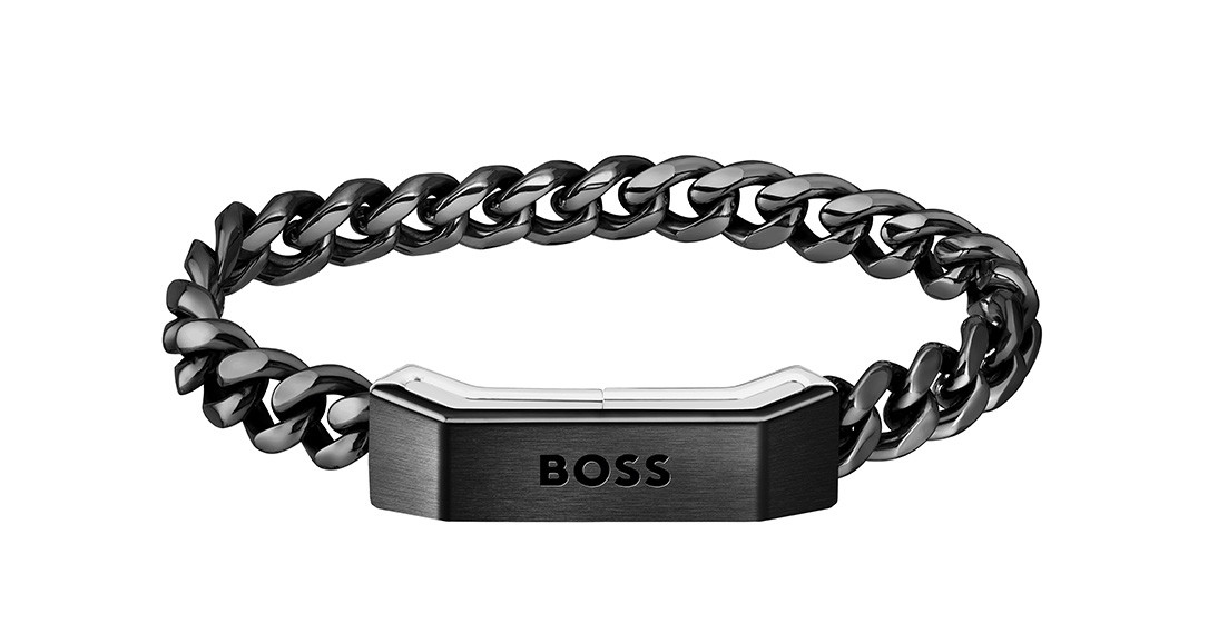 Hugo Boss Štýlový pozlátený náramok Carter1580316 17,5 cm
