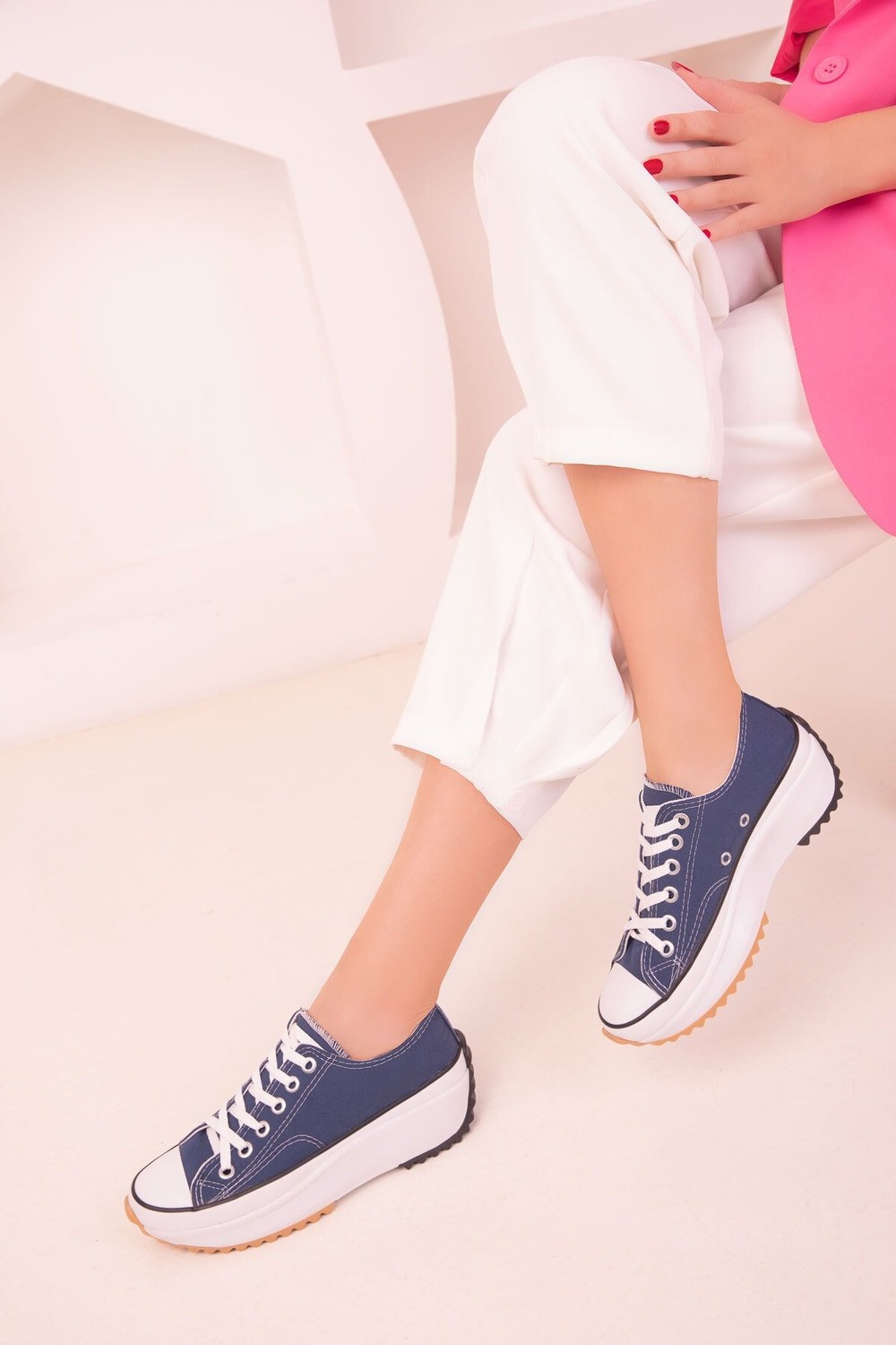 Soho Blue Women's Sneaker 18158