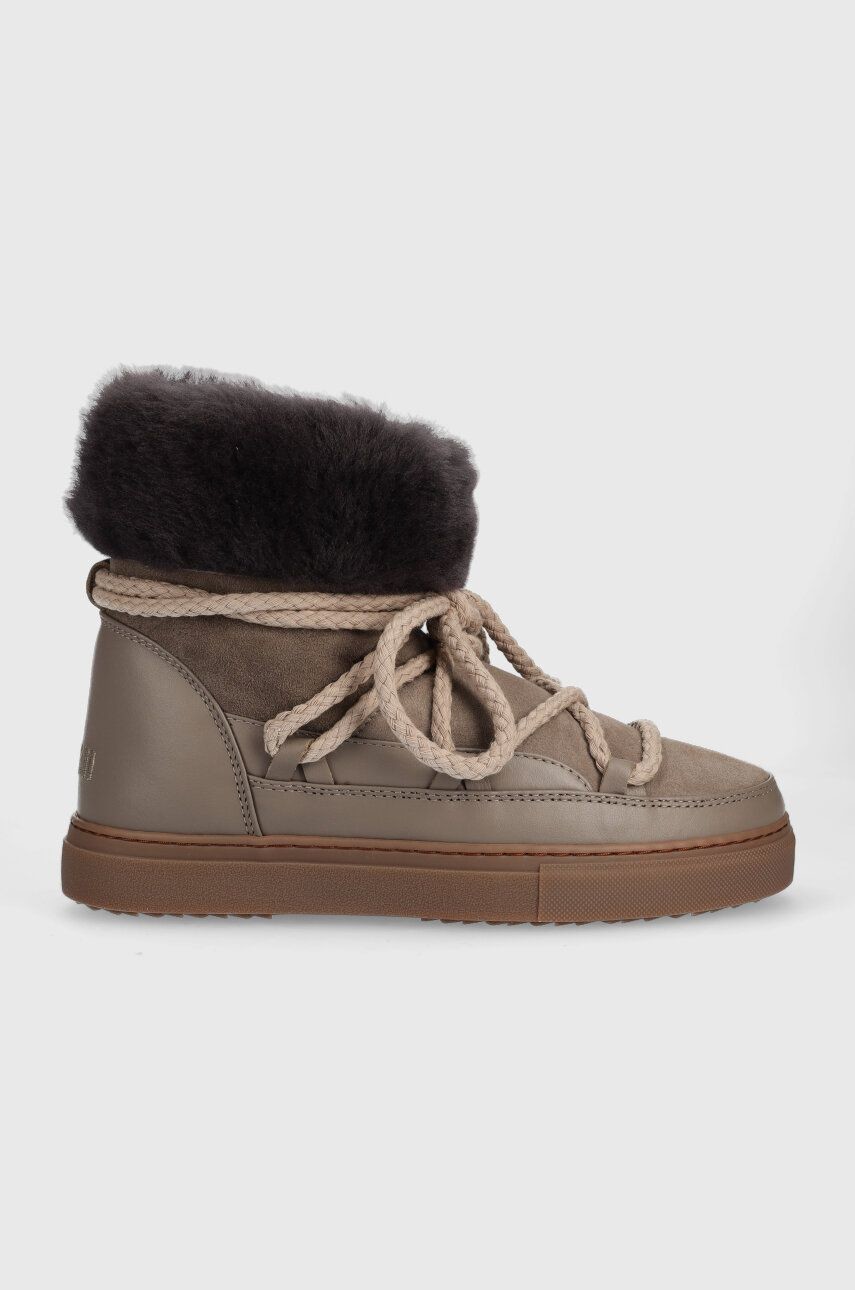 Kožené snehule Inuikii CLASSIC HIGH hnedá farba, 75207-005