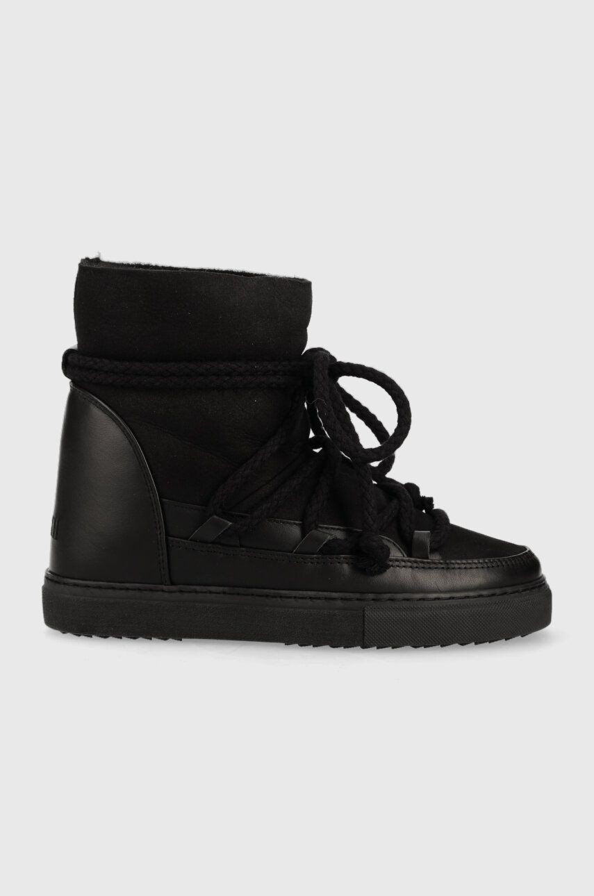 Kožené snehule Inuikii CLASSIC WEDGE čierna farba, 75203-005