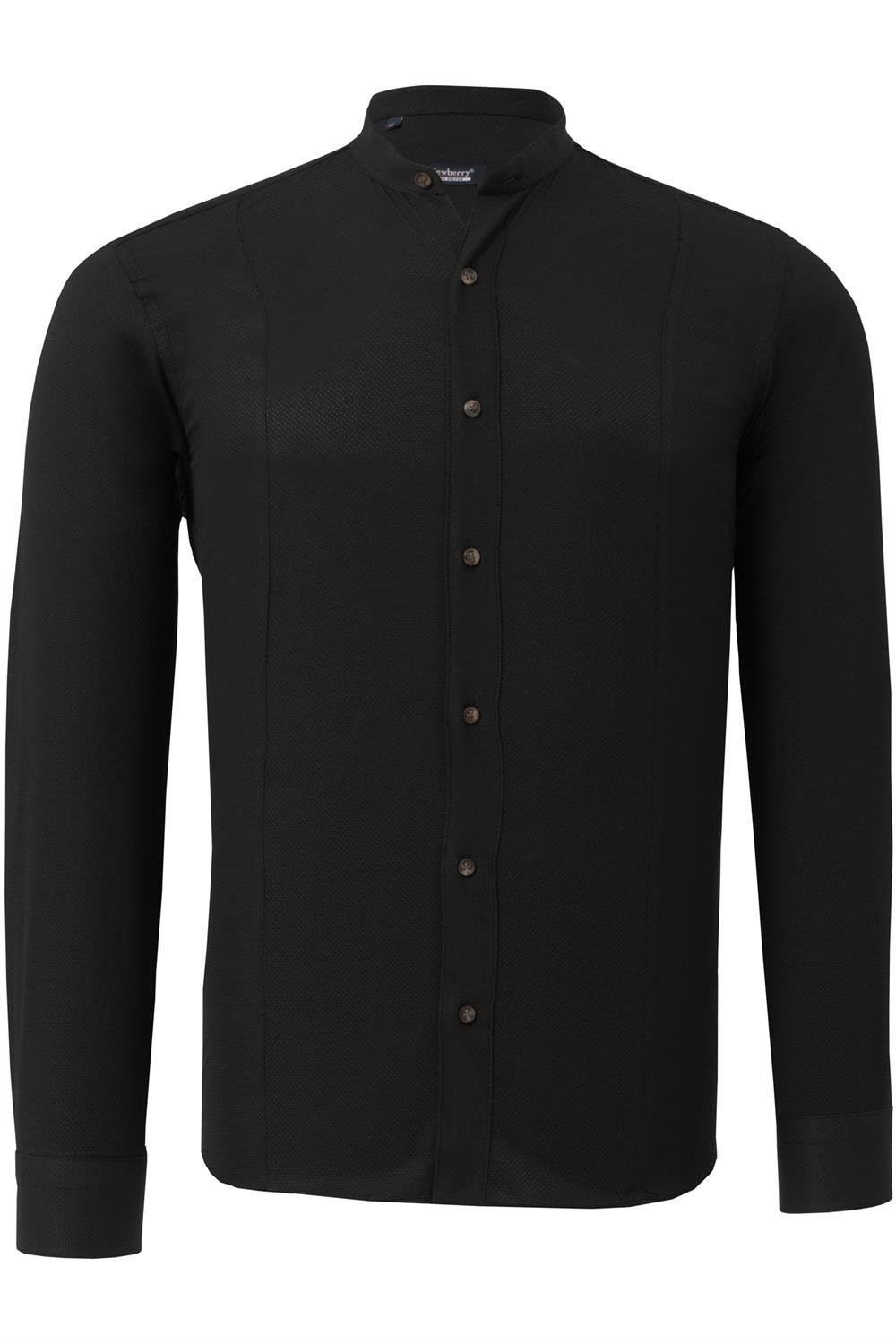 G786 DEWBERRY MEN'S SHIRT-BLACK