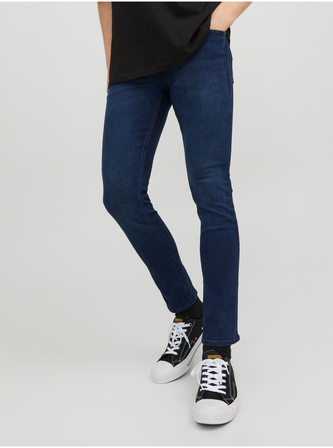 Dark Blue Men's Slim Fit Jeans Jack & Jones Glenn - Men's