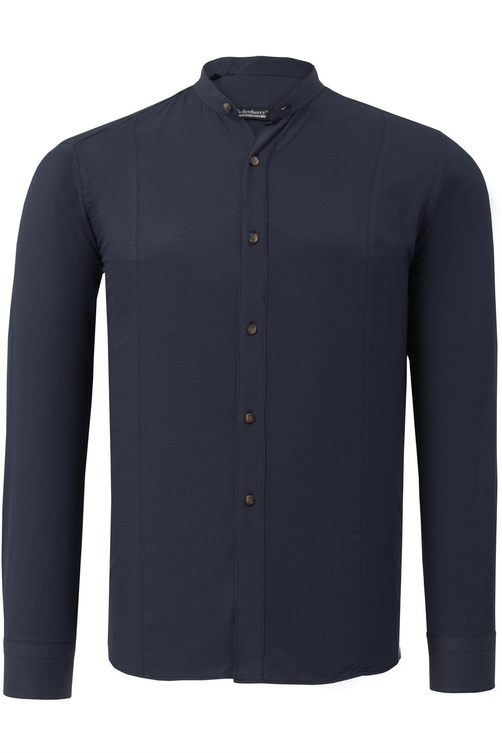 G786 DEWBERRY MENS SHIRT-NAVY BLUE