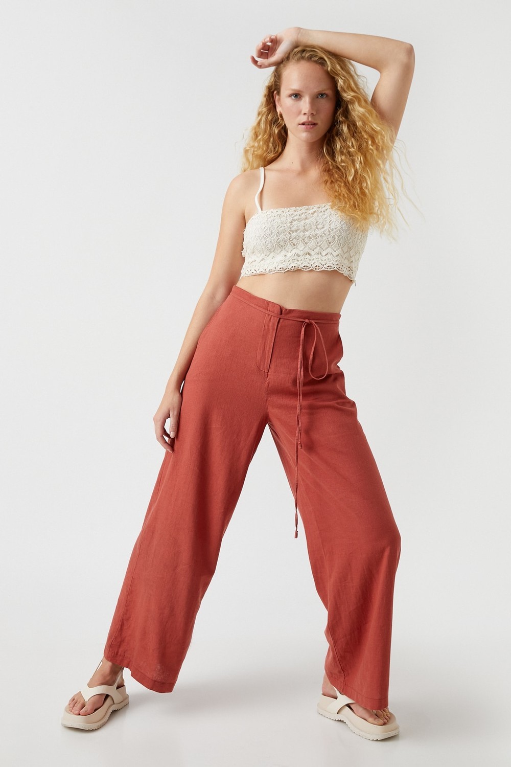 Koton Women's Tile Trousers