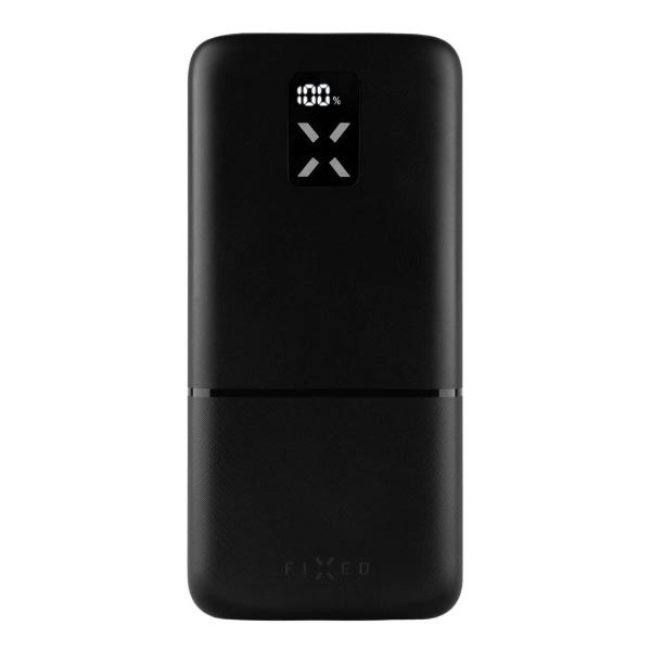 FIXED Powerbanka Zen 30 s LCD displejom a výstupom PD 20W, 30 000 mAh, čierna FIXZEN-30-BK