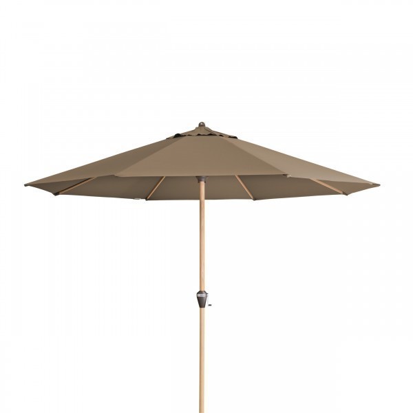 Doppler ALU WOOD 350 cm - slnečník s kľukou s ULTRA UV ochranou