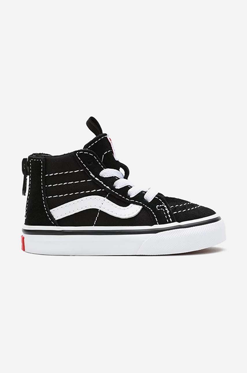 Detské tenisky Vans VN000XG5 TD SK8-Hi Zip čierna farba