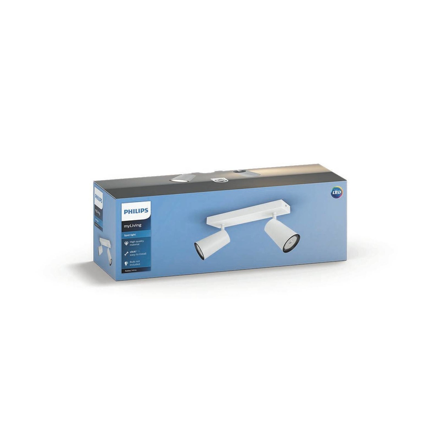 Philips myLiving Paisley svetlá GU10 2-pl. biela