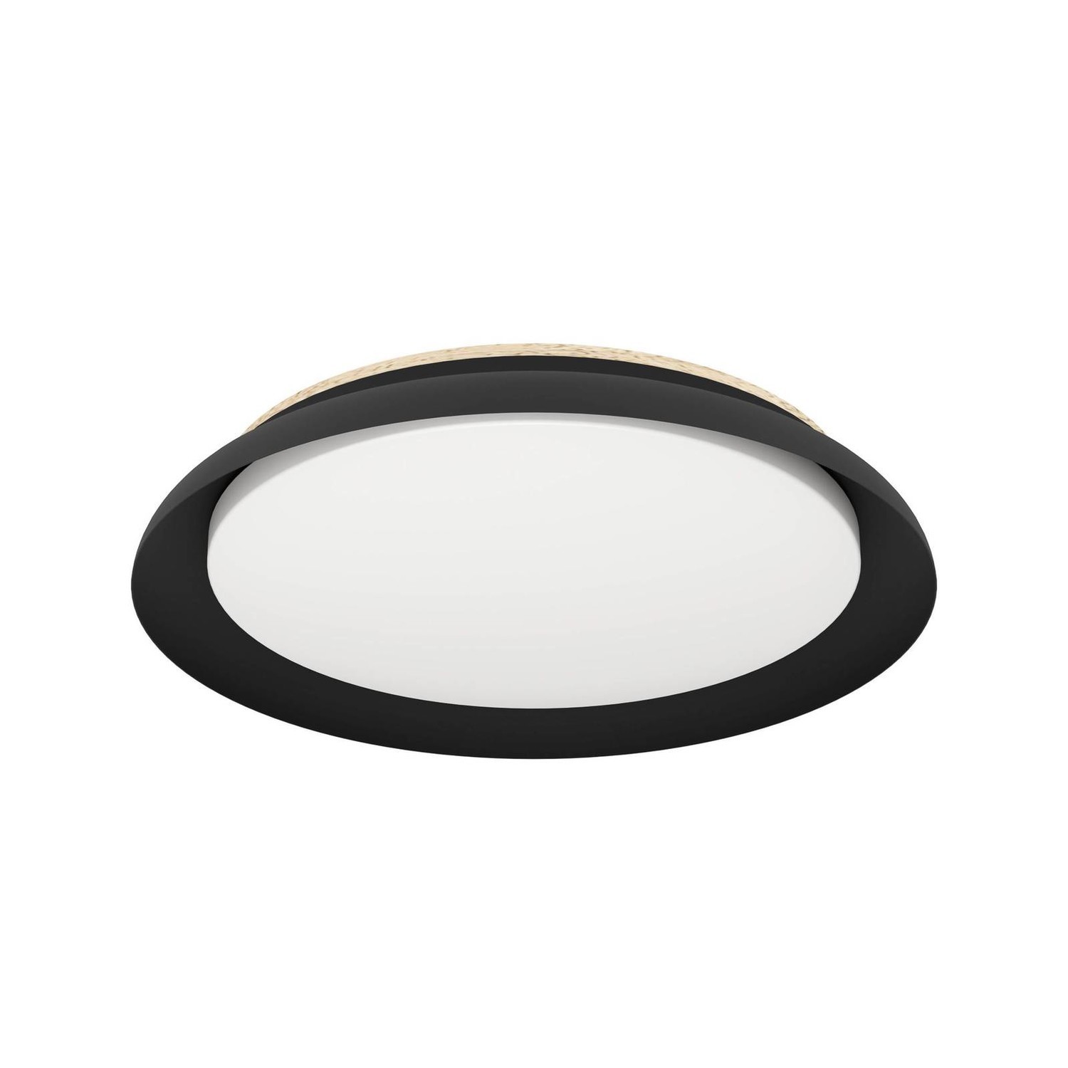Stropné LED svetlo Penjamo Ø 46,5 cm, čierna