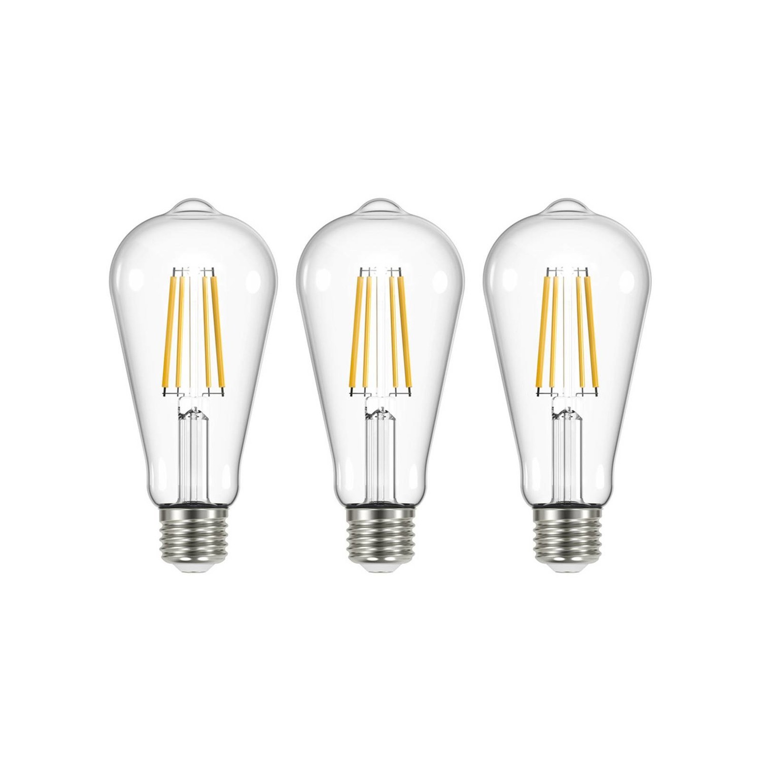 Arcchio LED žiarovka číra E27 3,8W 2700K 806lm 3ks
