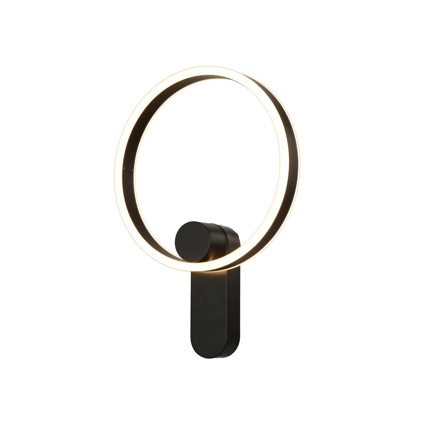 Lucande Yekta LED svetlo priame 18W čierna