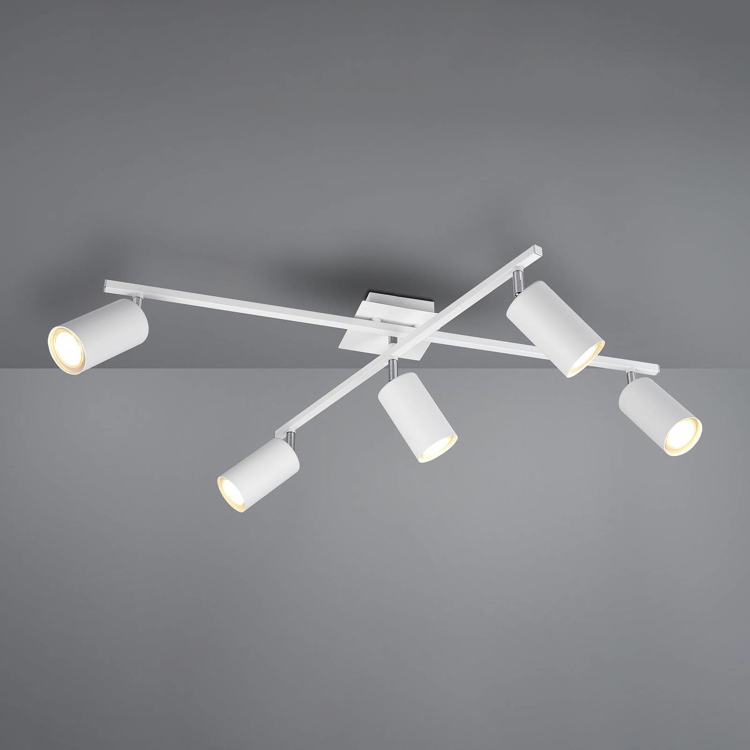 Stropné bodové svetlo Marley matné biele 5-pl.