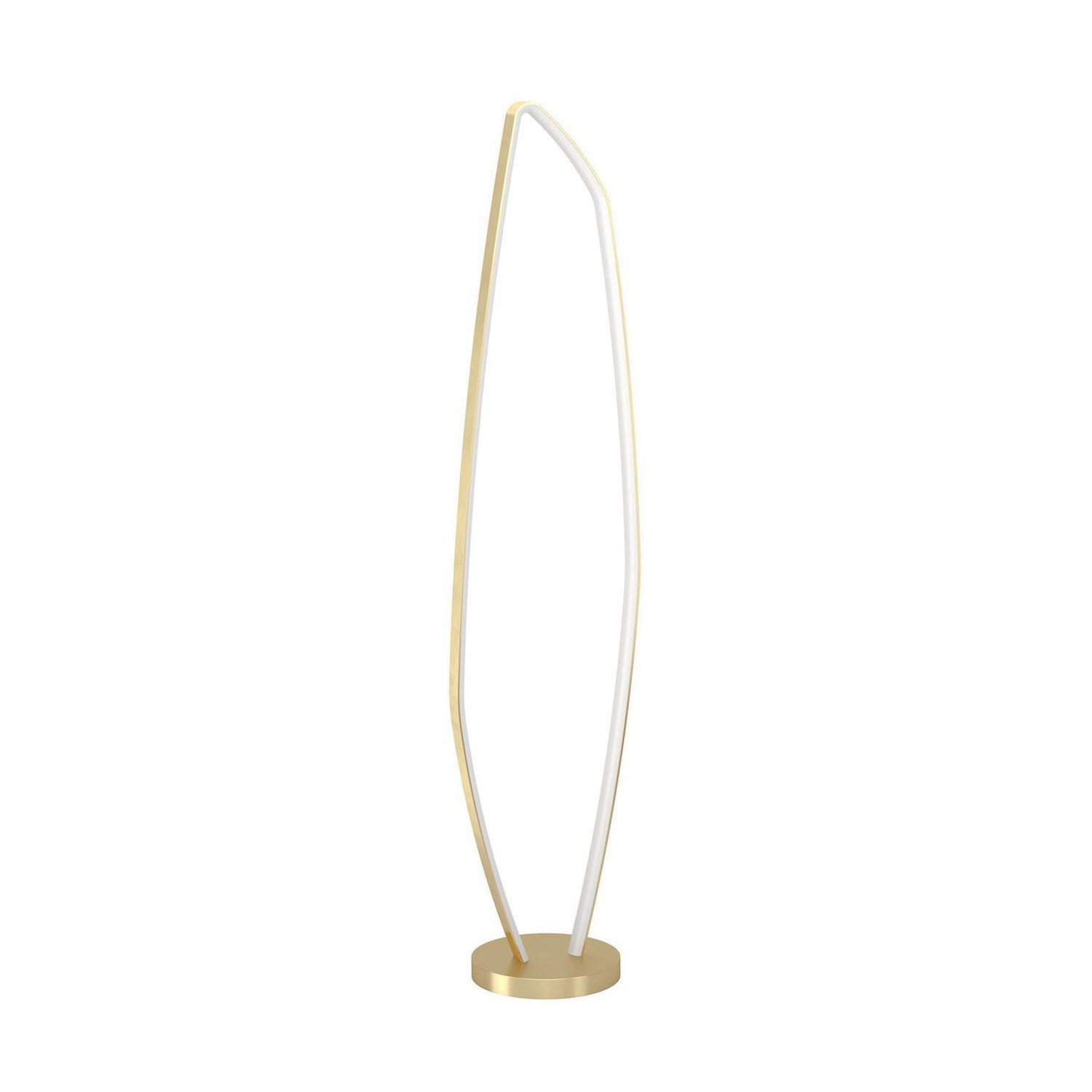 Stojacia LED lampa Vallerosa v mosadzi