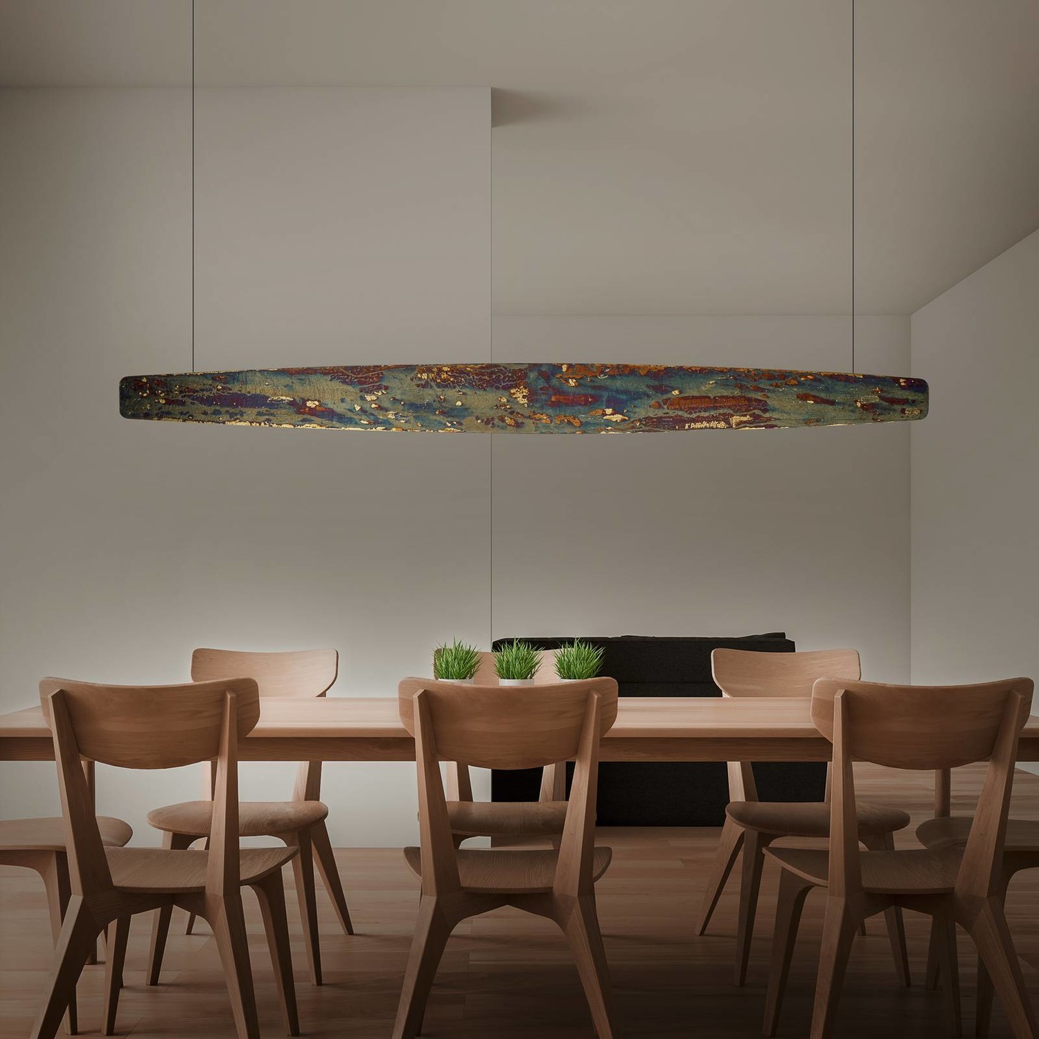 Rothfels Persida LED svietidlo lístkový kov 148 cm