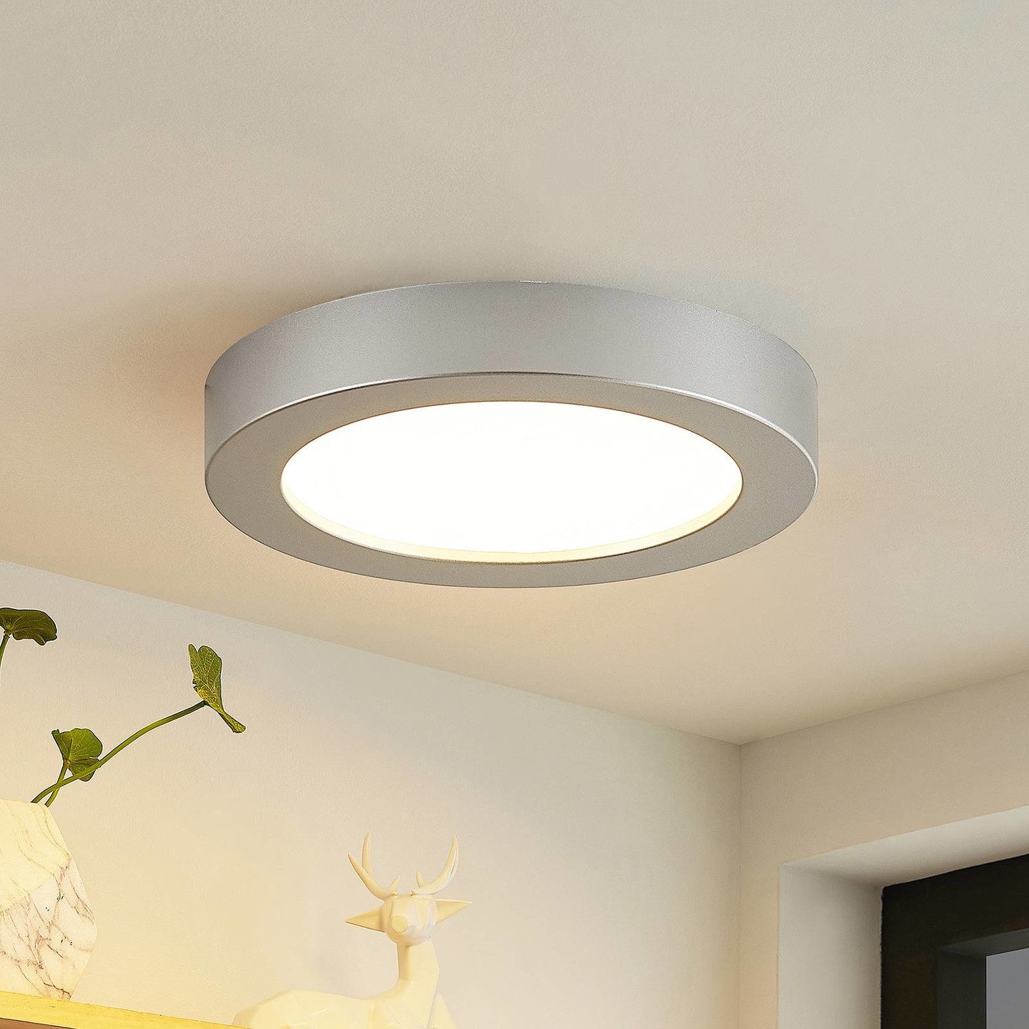 Prios Edwina LED svetlo strieborná 22,6cm, 2ks