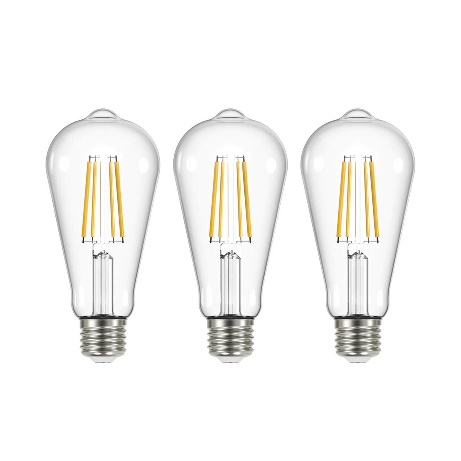 Arcchio LED žiarovka číra E27 3,8W 3000K 806lm 3ks