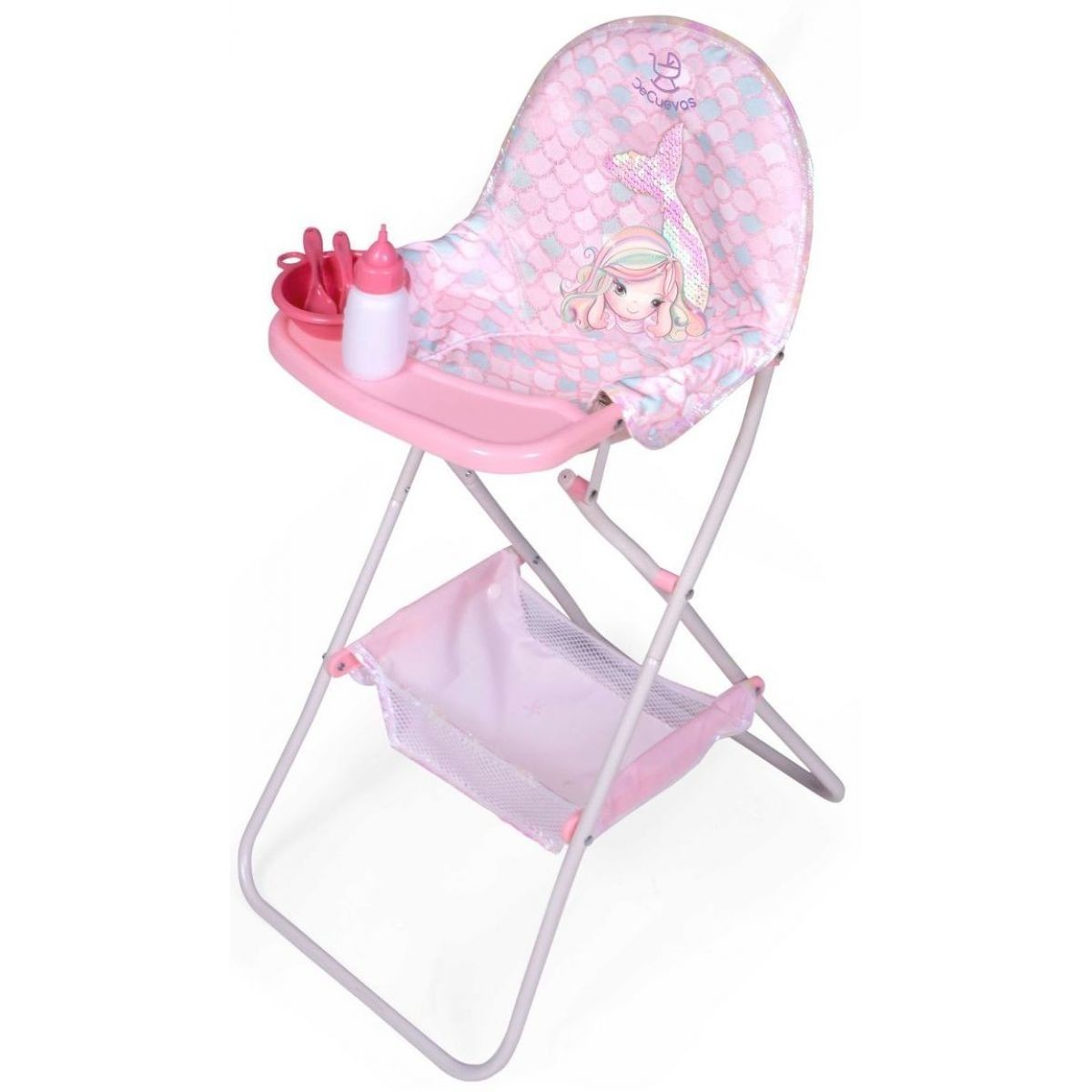 DeCuevas Skladacia jedálenská stolička pre bábiky s doplnkami Ocean Fantasy 2021