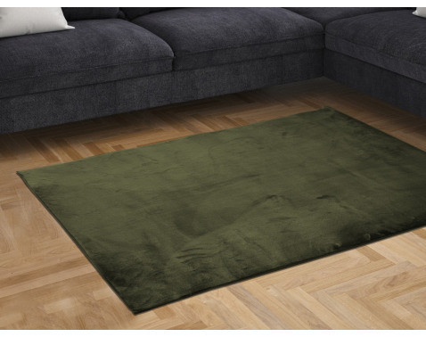 Koberec Plush 60x110 cm, zelený%