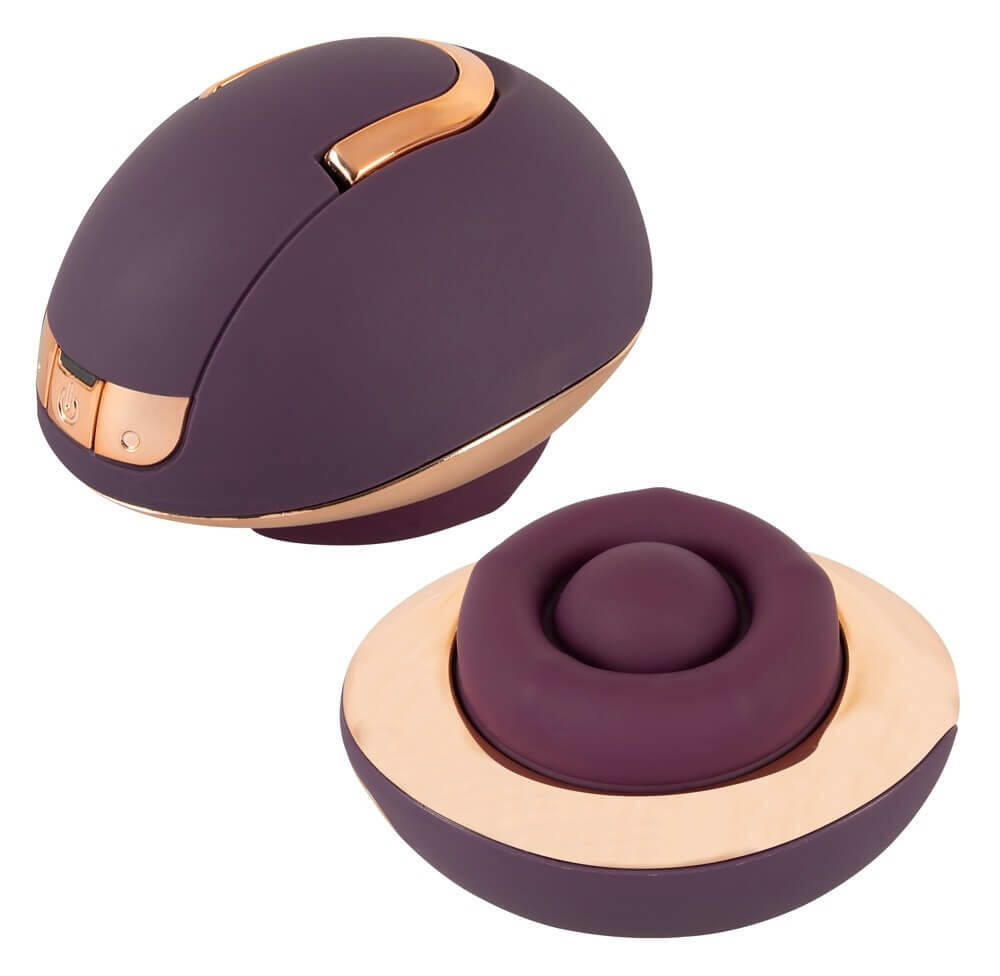 Belou - Rechargeable Rotating Vulva Massager (Purple)