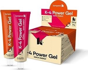 Kompava K4 Power Gel 70 g, 15 ks, pomaranč-limetka