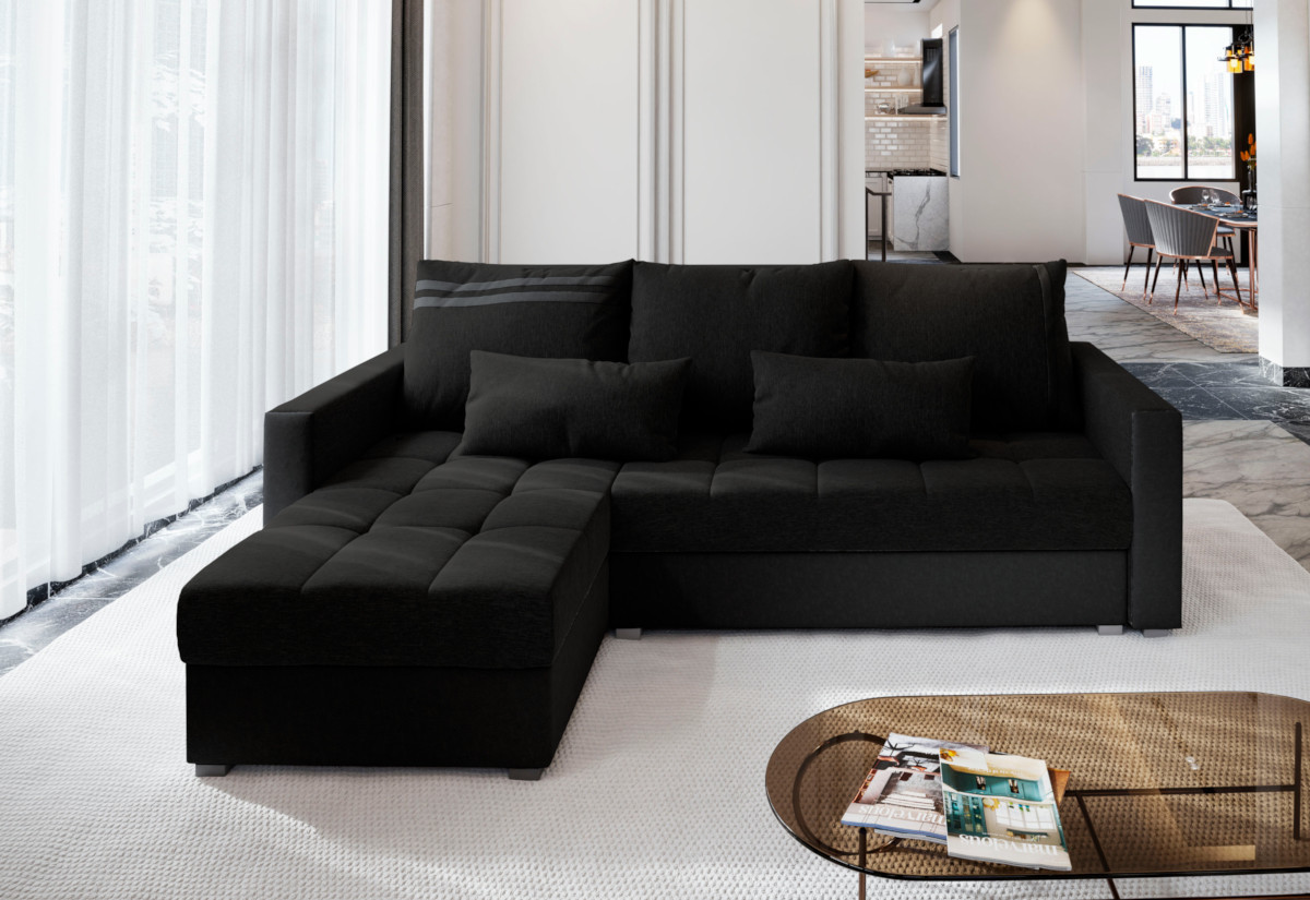 Expedo Rohová sedacia súprava BRANAS, 226x83x143, sawana 14/soft 11