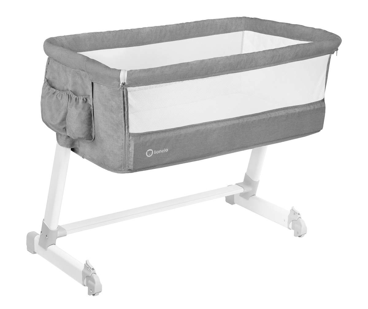 Lionelo baby bed Theo sivá
